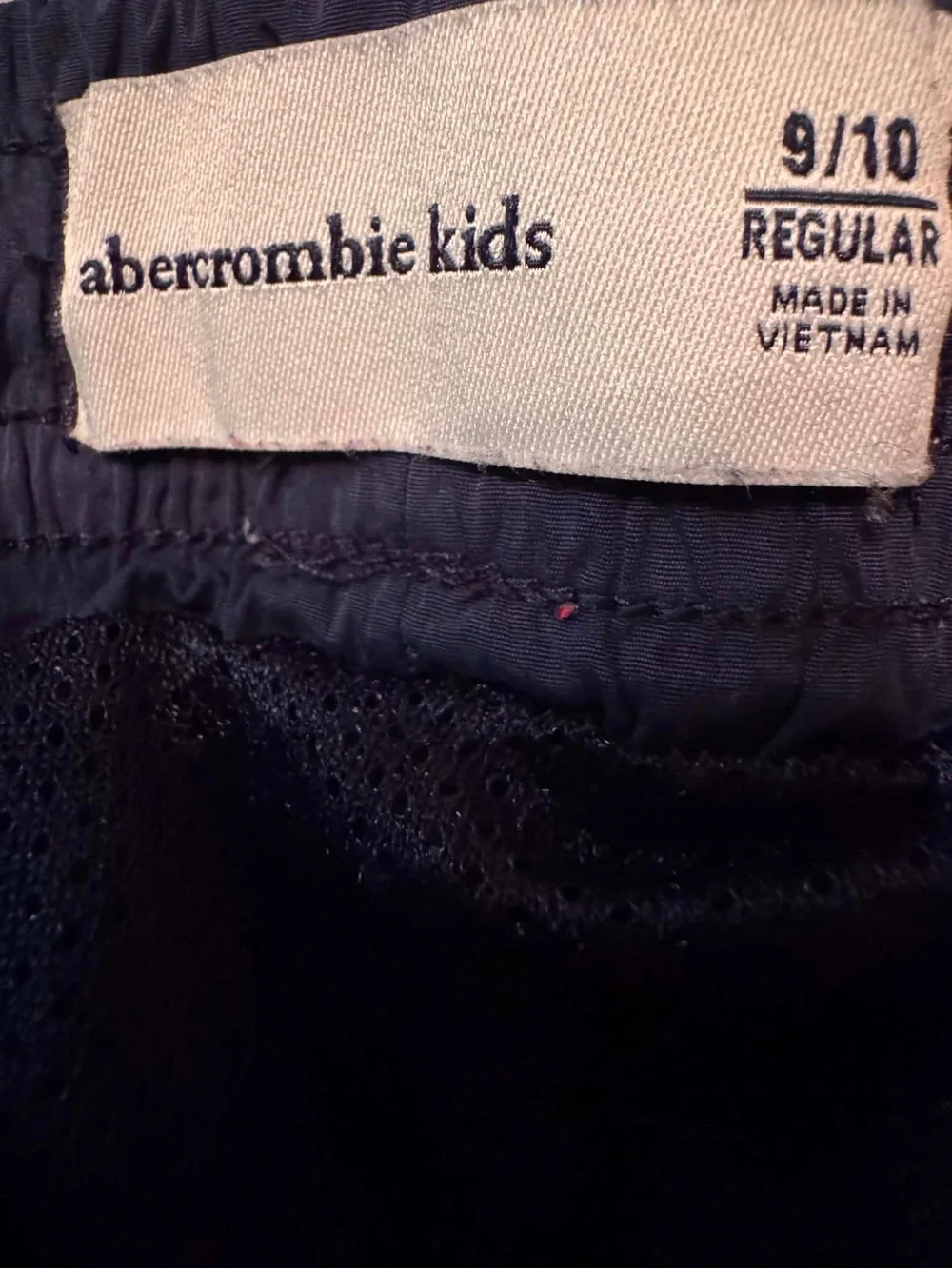 abercrombie kids Navy Blue Swim Trunks BOYS SIZE 9/10